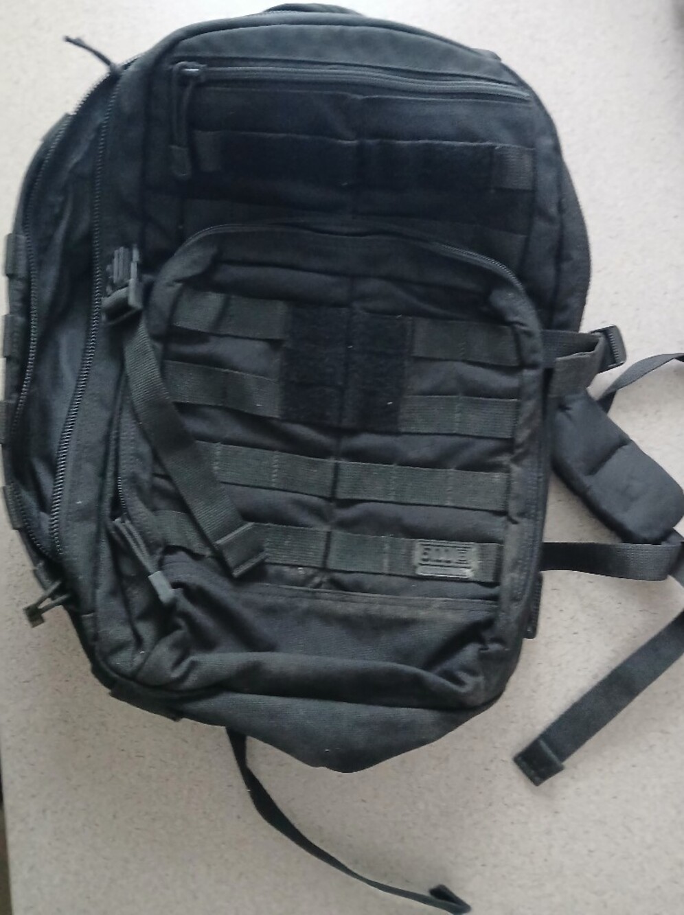 5.11 Tactical Black Unisex Backpack - Rugged Everyday Carry.